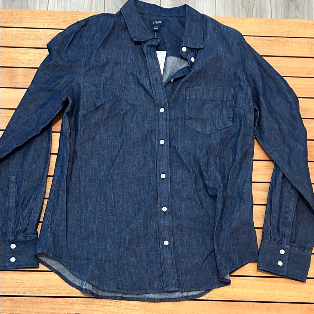 J. Crew Men's Dark Blue Casual Shirt